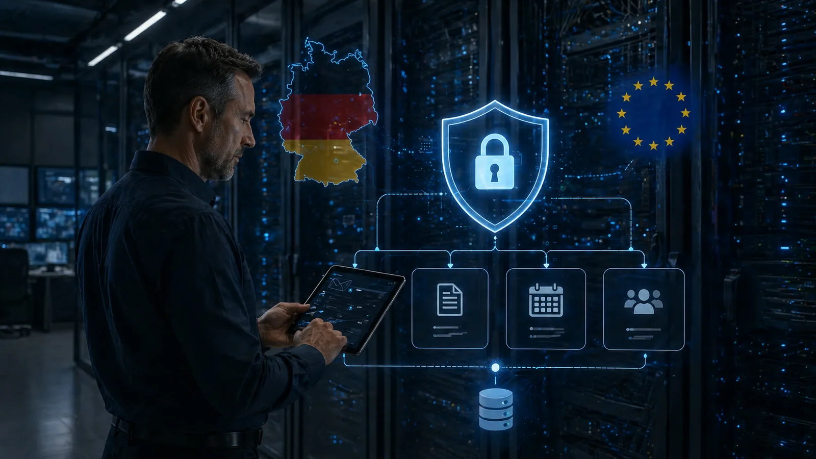 DSGVO-konforme KI im Autohaus: deutsche Server, EU-Hosting und Datenschutz für Werkstatt-Software