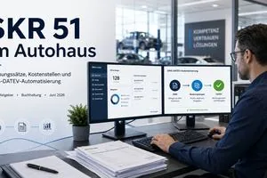 SKR 51 Praxisbeispiel: GW-Verkauf, Werkstattauftrag, DATEV-Pipeline